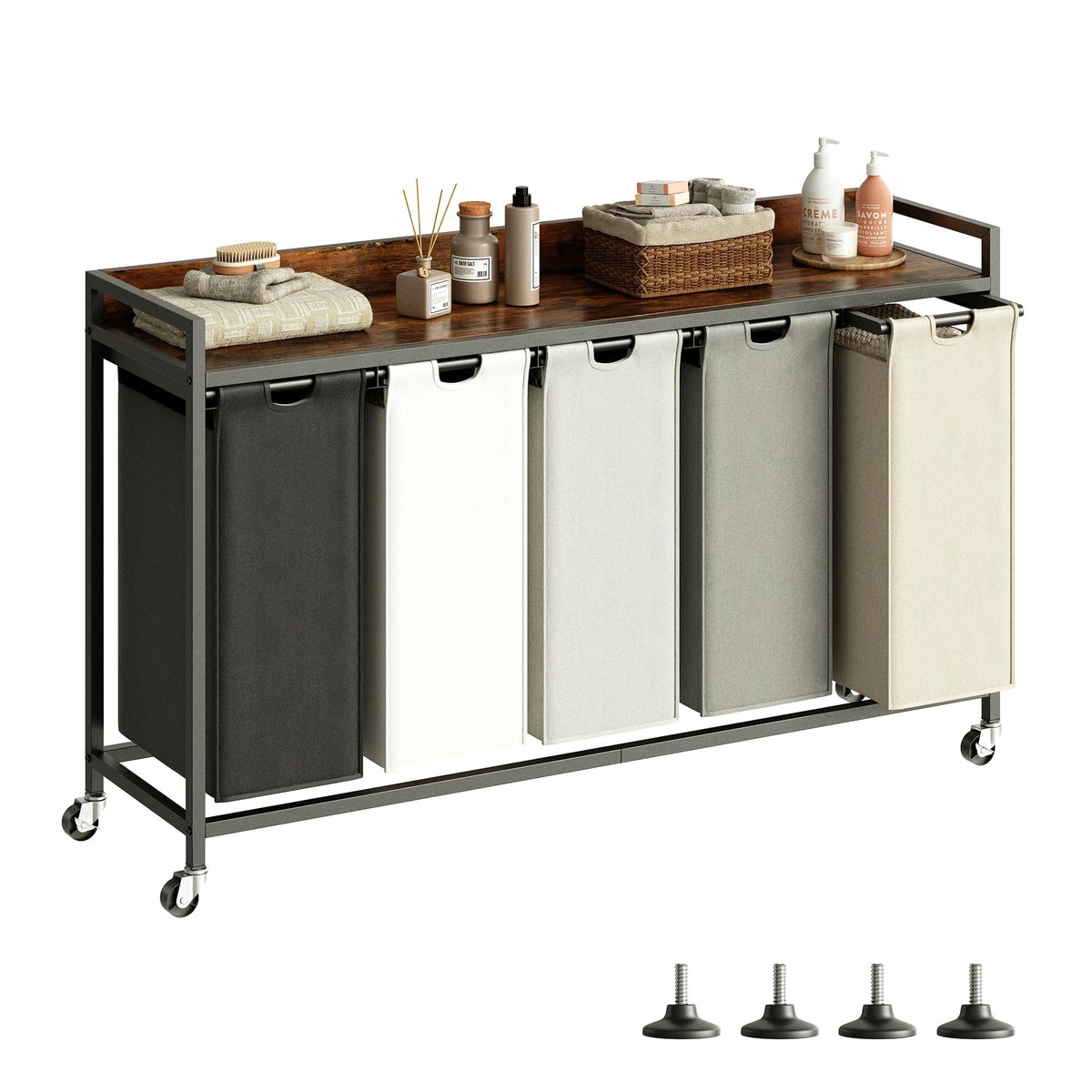 Cos rufe Herture PF04XLE 3 compartimente 180L roti detasabile