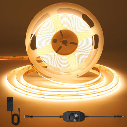 Banda LED ACELUMO COB 3M 3000K Dimmabila cu Telecomanda 24W