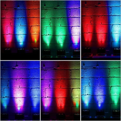 Set lumini scena UKing 1082X4EUB 72W RGB DMX cu telecomanda