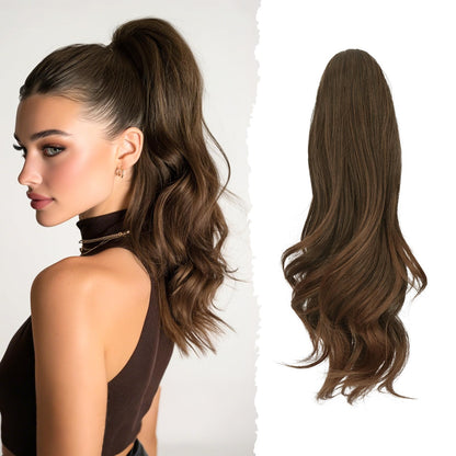 Coada de par Sofeiyan Claw Clip 16 inch Ondulata Dark Brown