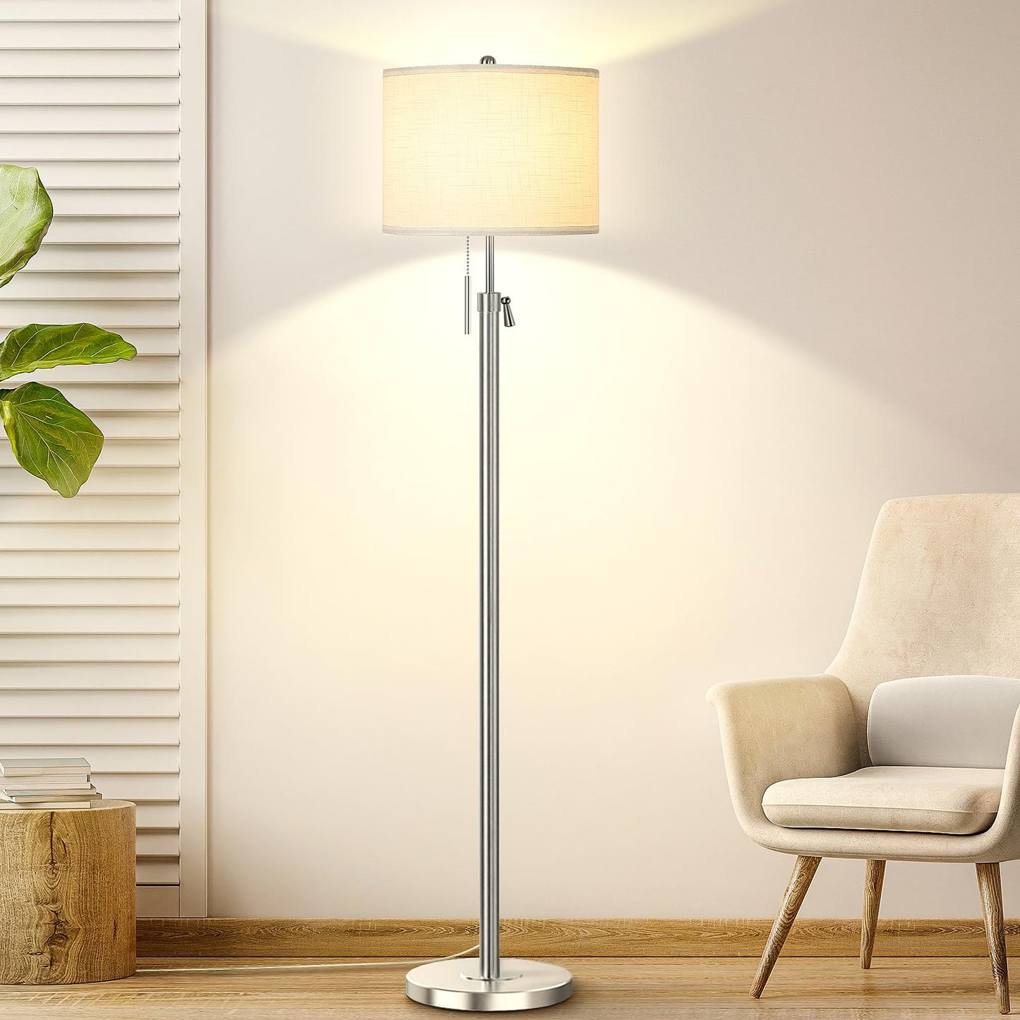 Lampa de podea Black 140-168 cm E27 LED 9W 3 temperaturi