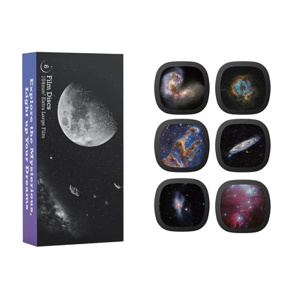 Realistic Discs for Ainael Meteor and Galaxy Projector - 5K Ultra HD Slides for Home Planetarium, 6-Disc Set Without Projector (Nebula 1)