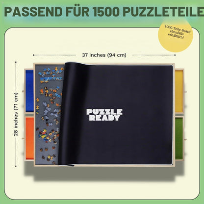 Tabla puzzle Puzzle Ready 1500 piese  lemn 102 x 69 cm