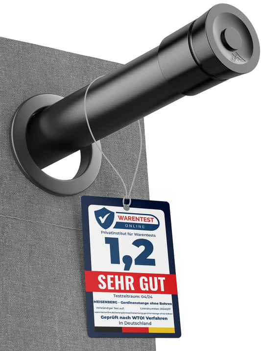 Galerie MEISENBERG Telescopic Rod 110-200 cm, fara gaurire, negru