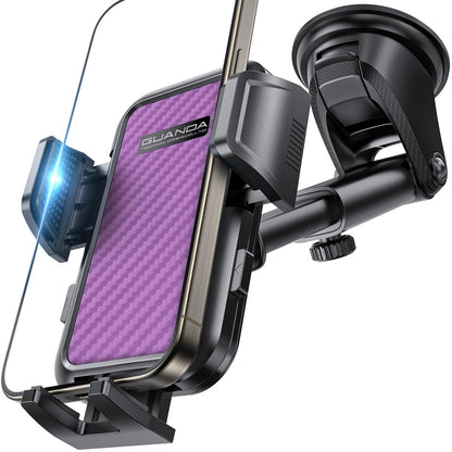 Car phone holder air vent, Car Phone Holder Mount 360° Rotation, Adjustable Clip, Big Phone & Thick Case Friendly, Compatibility Fit for All 4"-7" Smartphone, Universal phone car holder