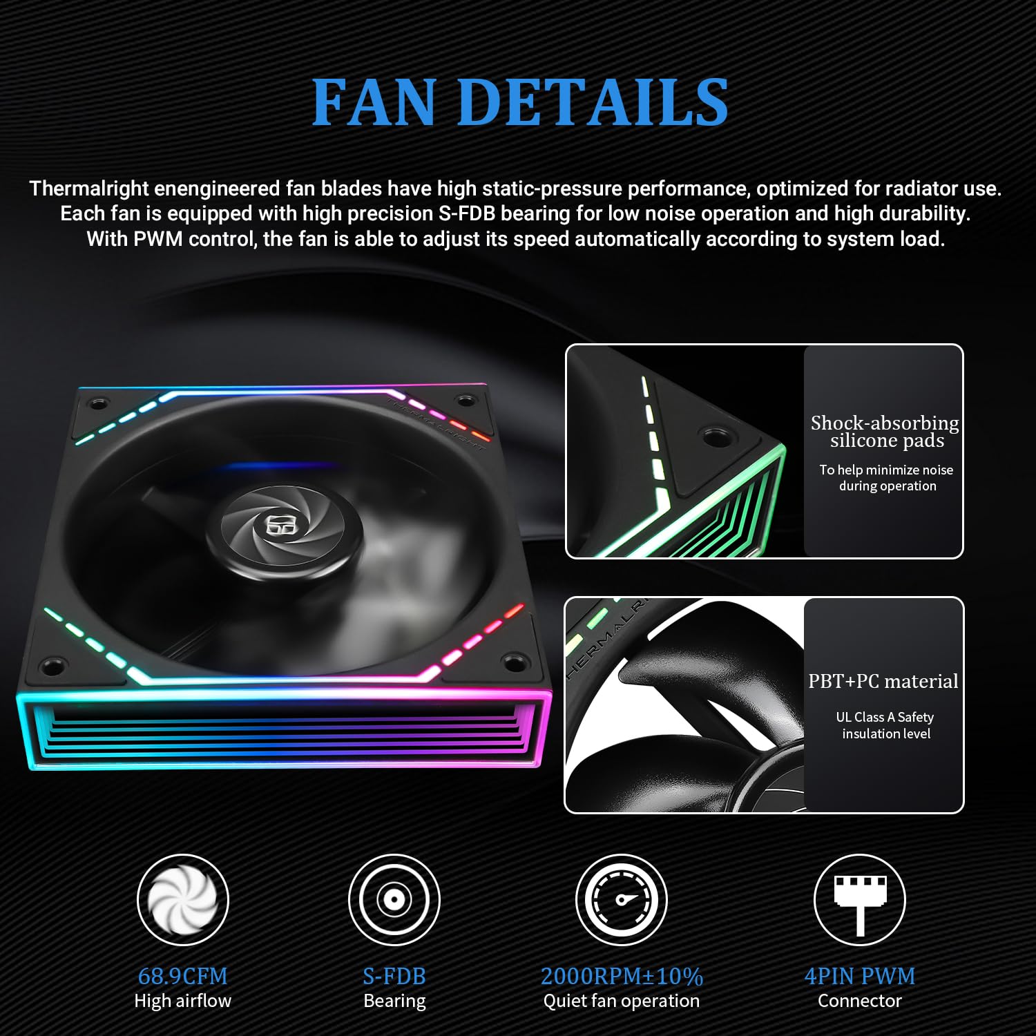 Thermalright Frozen Infinity 240 Black Liquid CPU Cooler,Double PWM Fans with 2000RPM,Desktop CPU Aio Cooler,for AM4/AM5&Intel LGA1150/1151/1200/2011/1700/1851,Infinity Mirror PC CPU Water Cooler