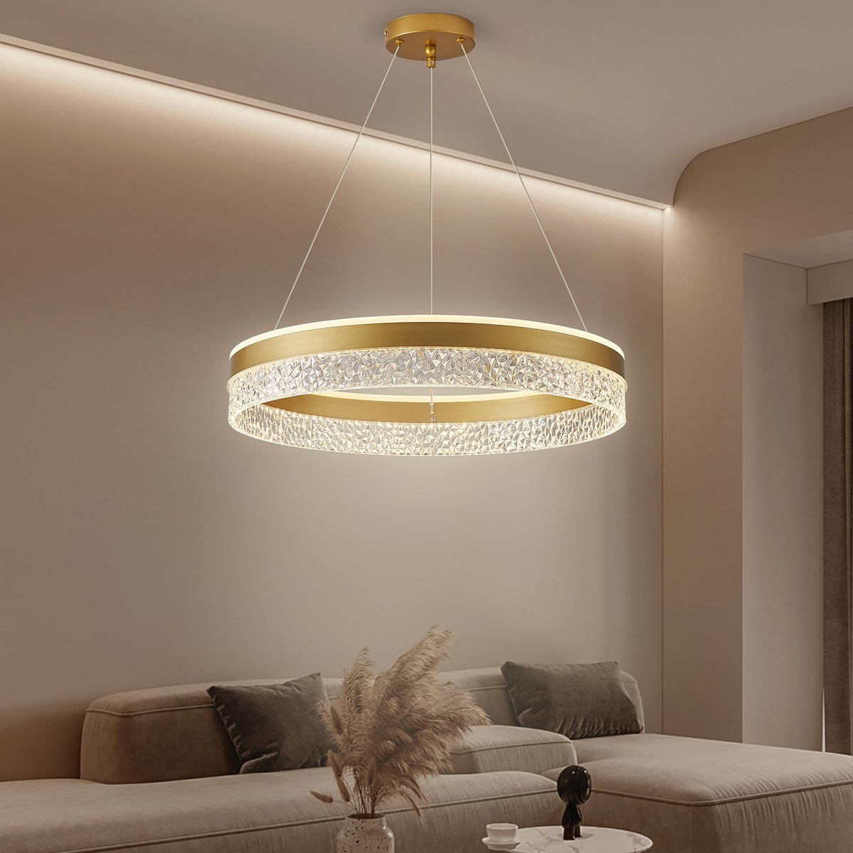 Lampa suspendata KSIBNW 3 Rings LED 45W 3800 lm, reglabila