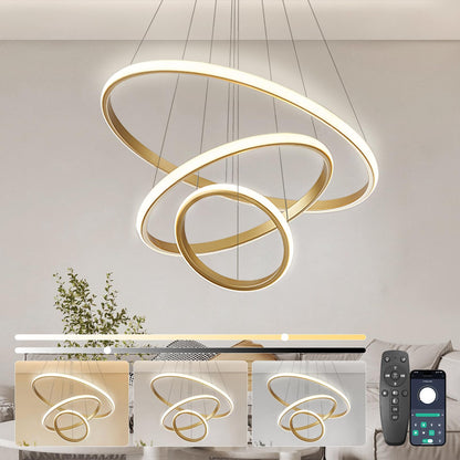 Lampa suspendata KSIBNW 3 Rings LED 45W 3800 lm, reglabila