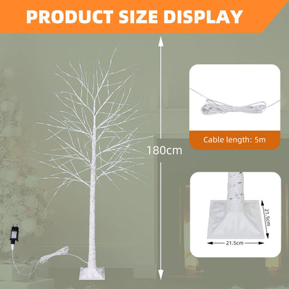 Decor luminos CCLIFE CushHom 180 cm 200 LED IP44 alb cald