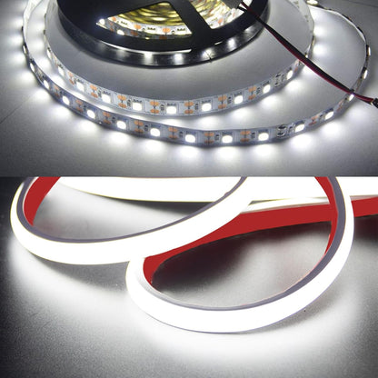 pcning COB LED Strip, 3 Metres, Self-Adhesive Cool White, Waterproof IP67, 3 m LED Strip Light, 230 V, Direct Connection with Plug (Cool White, 3)