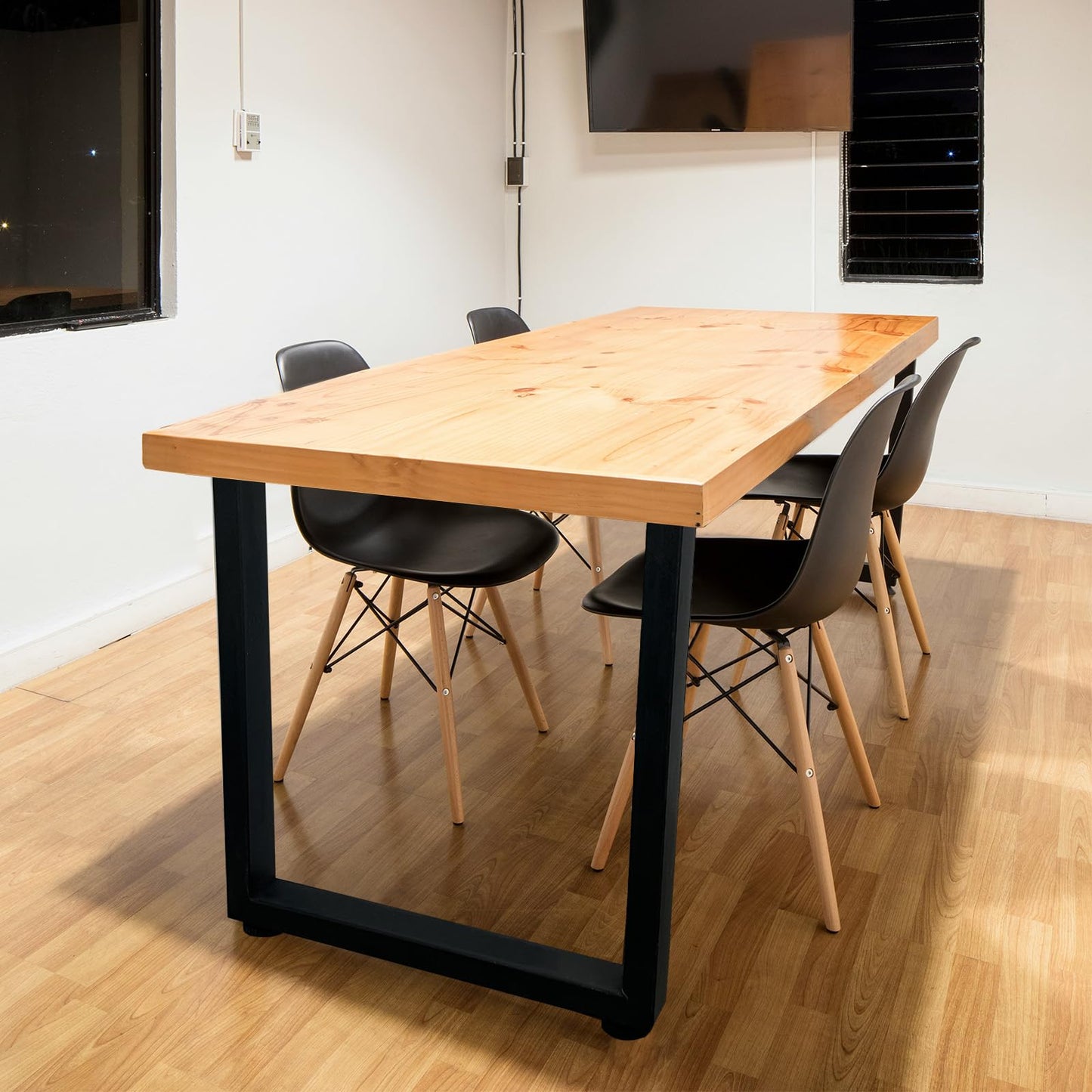Picioare masa Jahof JHDLRT metal industrial 60 x 70 cm negre