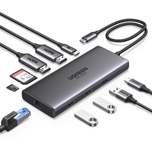 Docking station UGREEN Revodok Pro 10 in 1 2x HDMI 4K 60Hz