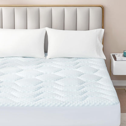 Topper saltea EHEYCIGA Gel 90 x 190 cm memory foam racoritor