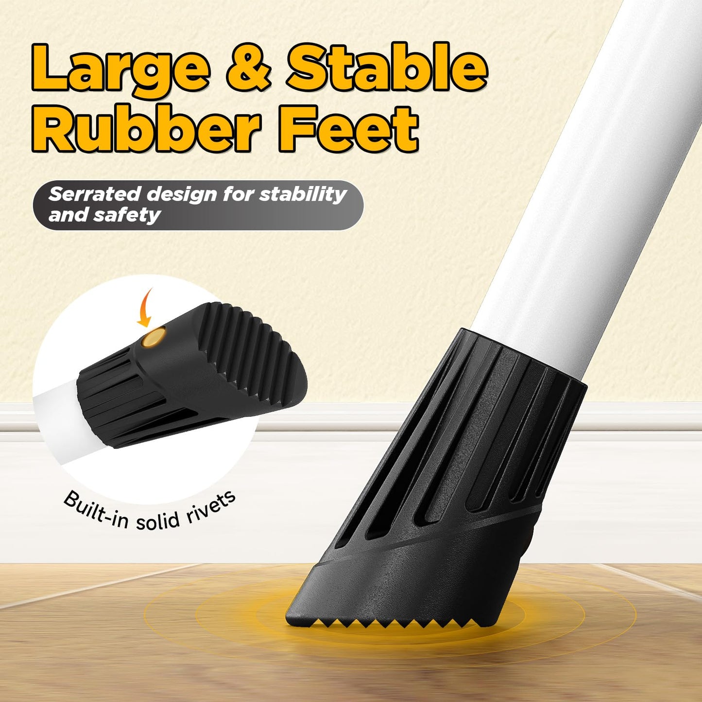 Scara plianta Urackify 4 trepte anti-alunecare 150 kg alba