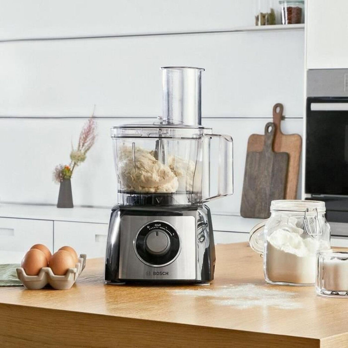Robot de bucatarie Bosch MultiTalent 3 MCM3501M, 800 W, bol 2,3 L, blender 1 L, negru
