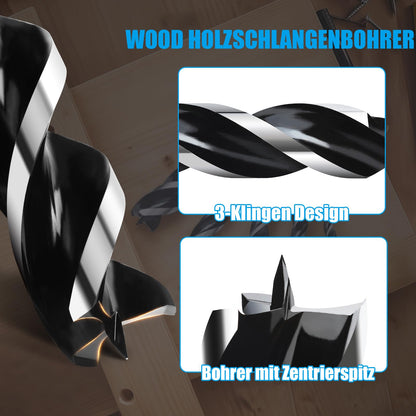 Burghiu melcat MOXPIFY 30x460 mm pentru lemn, coada hexagonala E9.5