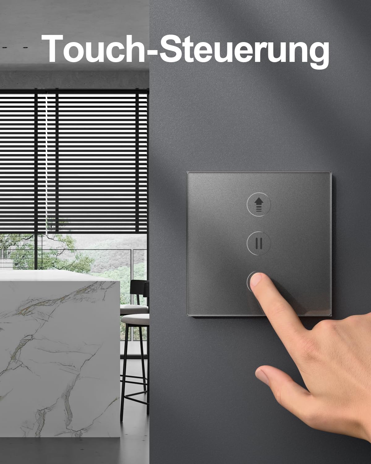 Wlan Rolladenschalter mit Prozentfunktion, Smart Rolladen Zeitschaltuhr Sprachsteuerung, Kompatibel mit Alexa/Google Home/Smart Life, Jalousien Rolladensteuerung Benötigt Nullleiter