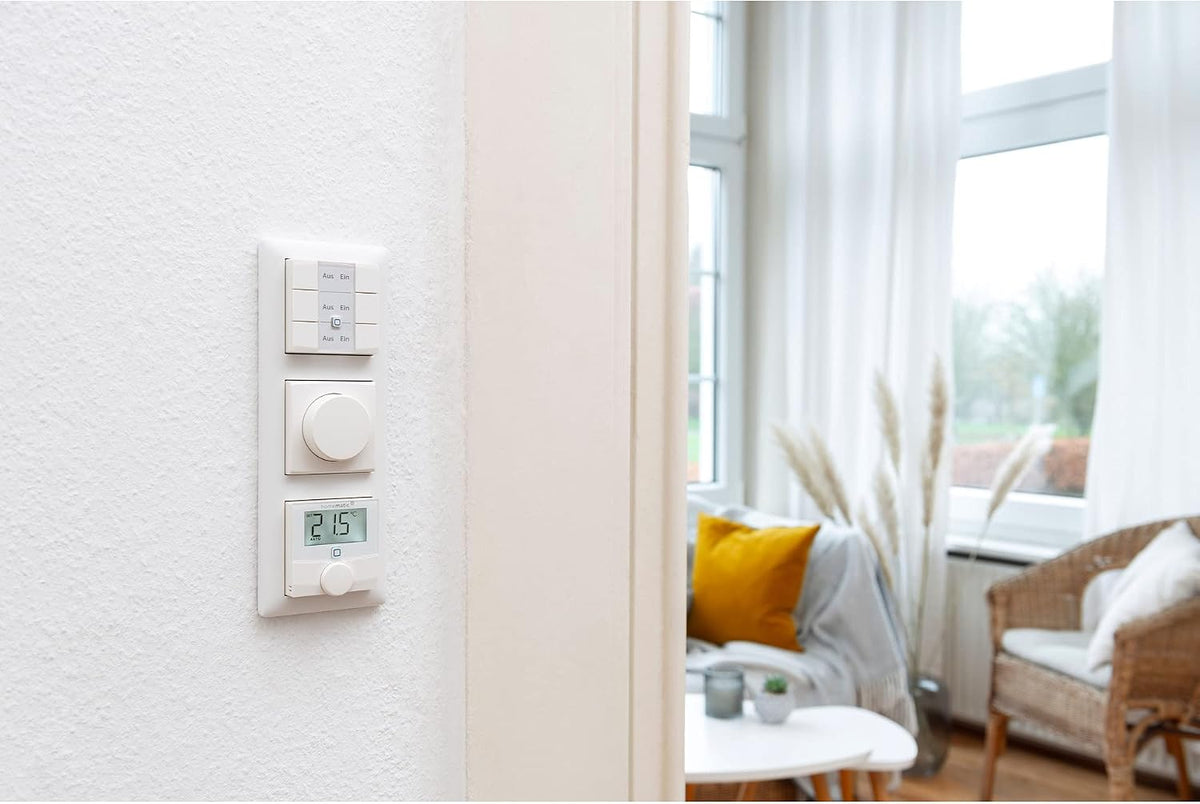 Termostat de perete Homematic IP cu iesire de comutare pentru intrerupatoare de marca