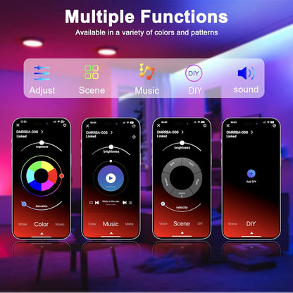 Mexllex 10m RGB Neon LED Strip with App Control, Music Sync, IP67 Waterproof for Indoor and Outdoor Use