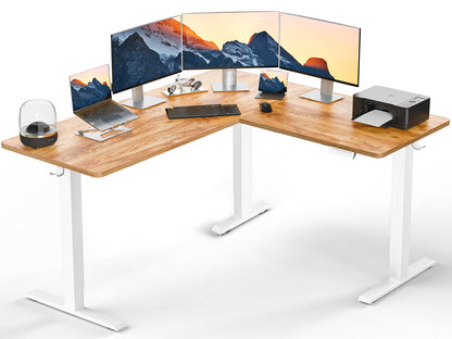 Birou ErGear Corner Desk 160x140 cm reglabil electric 100 kg