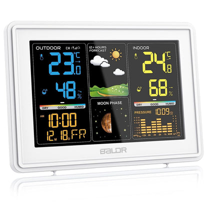 Statie meteo digitala BALDR, termometru/higrometru indoor-outdoor