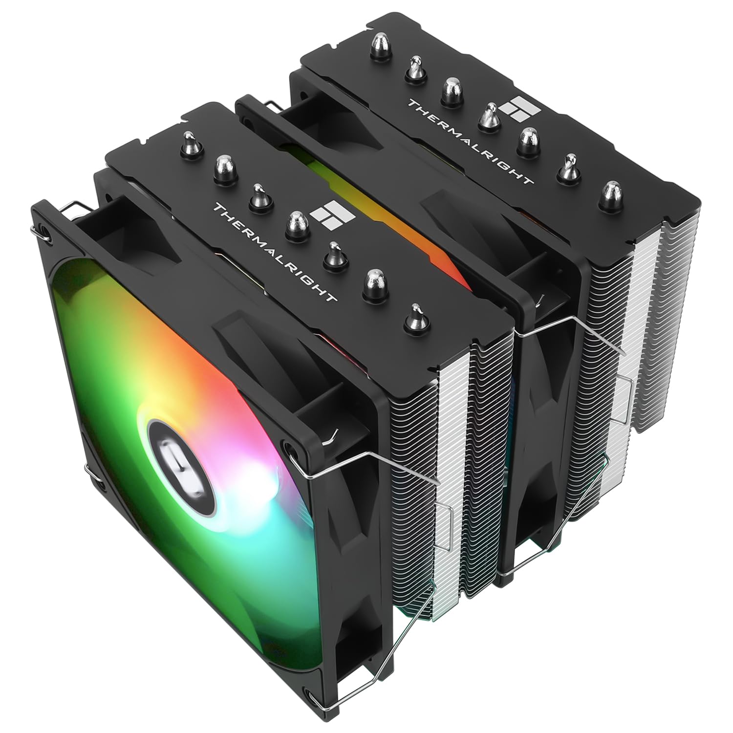 Phantom Spirit 120 SE ARGB CPU Air Cooler,7 Heat Pipes CPU Cooler,Dual 120mm TL-C12B-S V2 PWM Fan,AGHP 4.0 Technilogy,S-FDB Bearing,for AMD AM4 AM5/Intel 1700/1150/1151/1200/1851