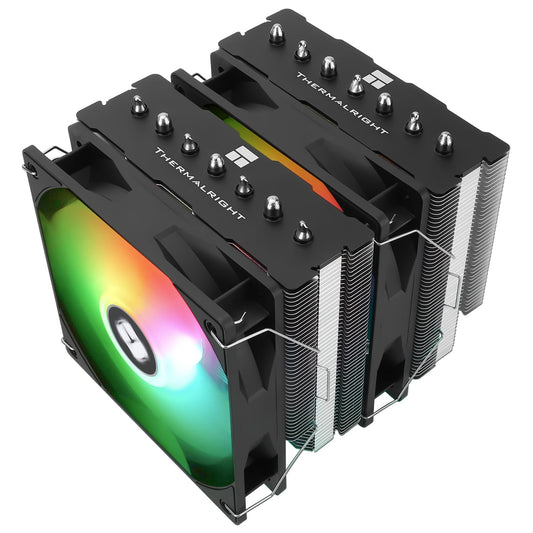 Phantom Spirit 120 SE ARGB CPU Air Cooler,7 Heat Pipes CPU Cooler,Dual 120mm TL-C12B-S V2 PWM Fan,AGHP 4.0 Technilogy,S-FDB Bearing,for AMD AM4 AM5/Intel 1700/1150/1151/1200/1851