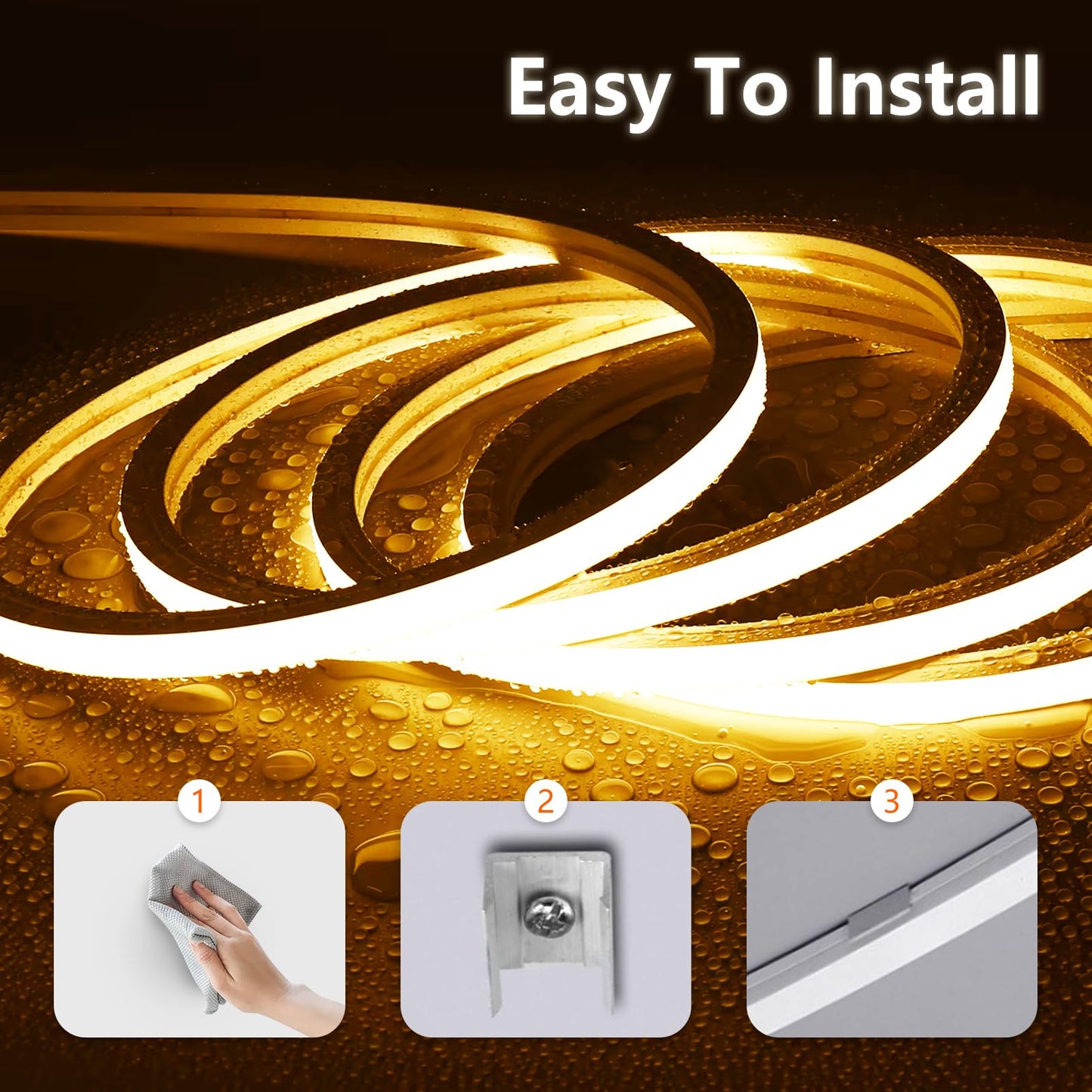 Banda LED SUCIKORIO Blanc Chaud 15 m IP65 3000K flexibila