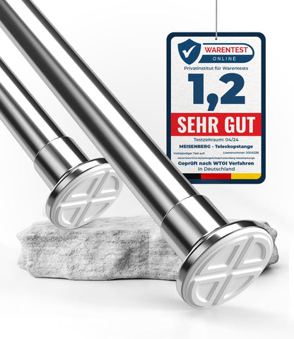 Tija perdea MEISENBERG extensibila 260-310 cm, otel 32 mm