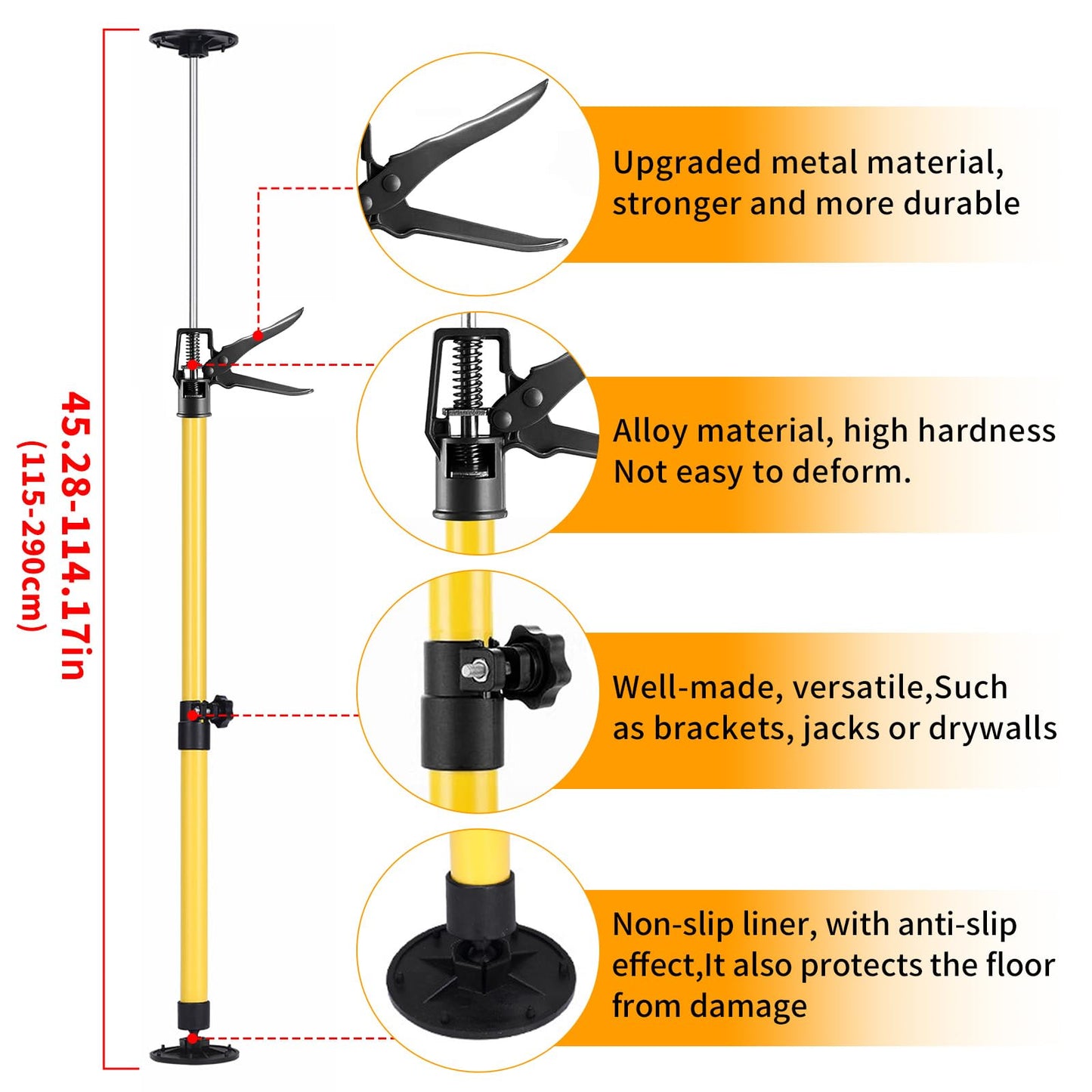 Suport telescopic VexNook HGGJ002-A0E0 50-115 cm set 2 buc