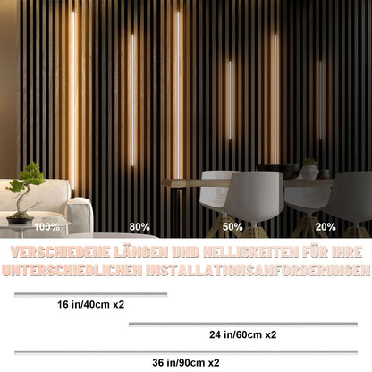 Set benzi LED Lichaser LED pentru panouri acustice 6 buc, 3000K, touch