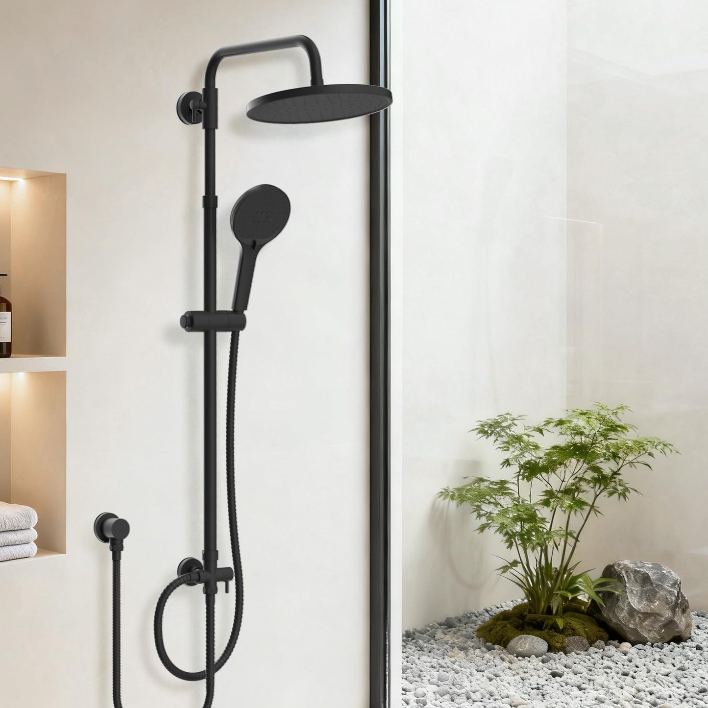 Dus Hibbent Self-Cleaning Rainfall Shower Kit 30cm 4 moduri