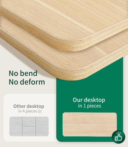 Blat birou MAIDeSITe 120x60 cm Oak 2.5 cm, reglabil DIY