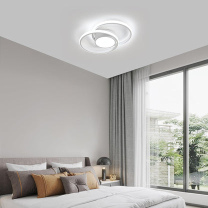 DELIPOP Ceiling Light LED Dimmable with Remote Control / App, 40 W Modern Ceiling Light Round White LED Lamp for Bedroom, Living Room, Kitchen, Dining Room