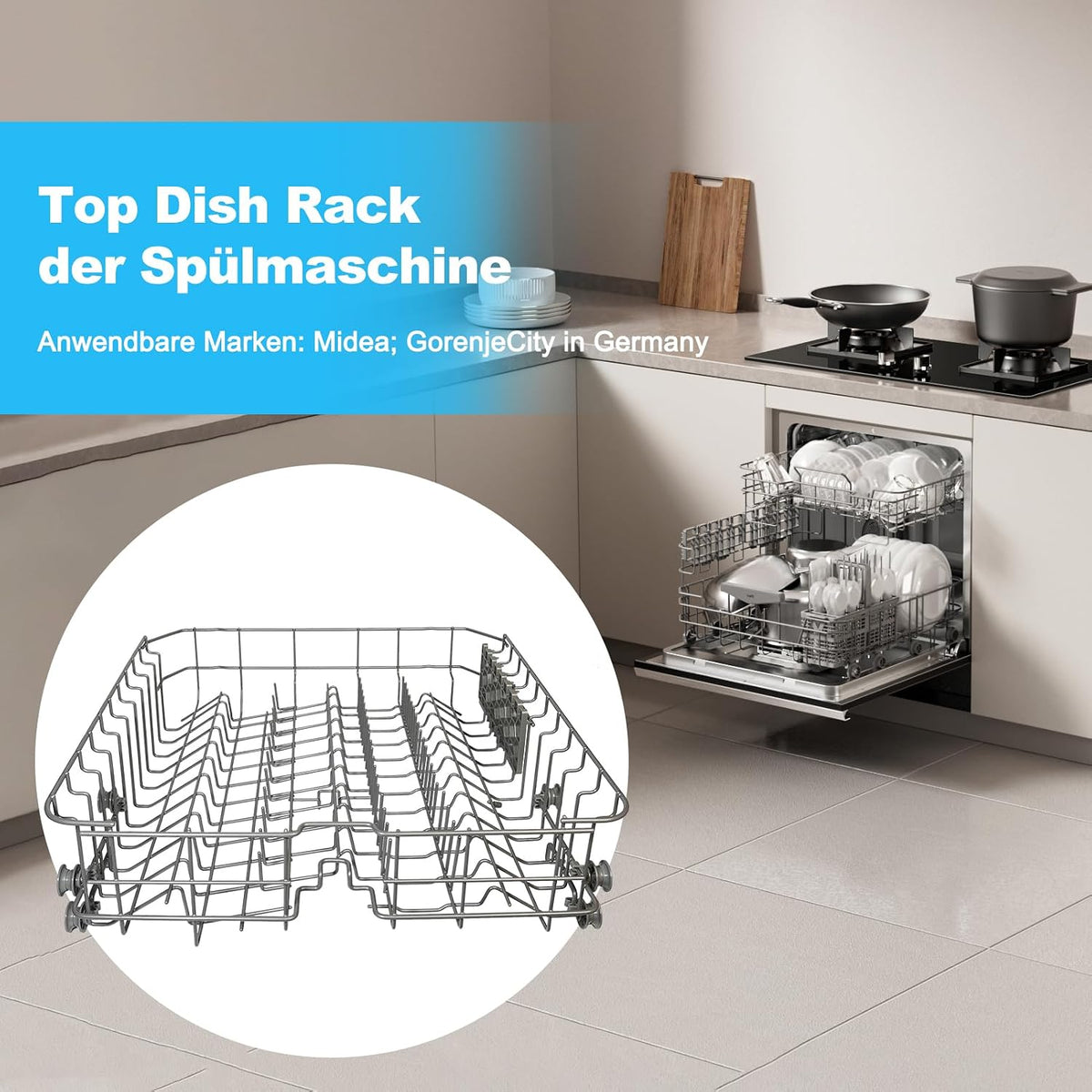 Cos superior masina de spalat vase D.I.Accessa compatibil Midea Samsung Gorenje