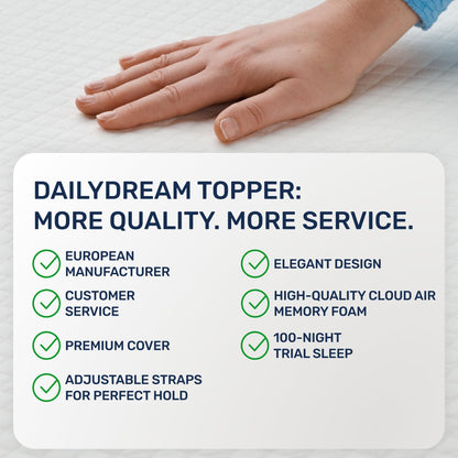 Topper saltea Dailydream Model M viscoelastic 160x200x5 cm