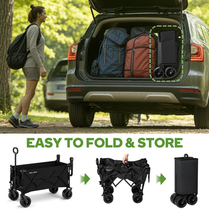 Carucior pliabil BEAU JARDIN AT0311 500 lbs roti all-terrain