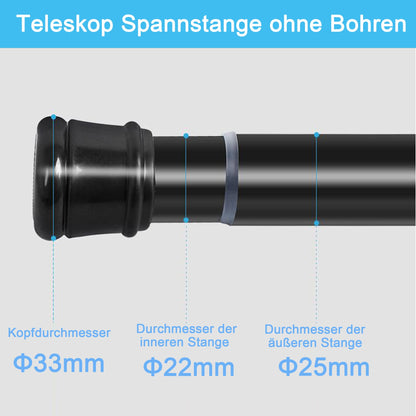 Tija dus Aiitomg 00CG telescopica fara gaurire 65-85 cm, negru