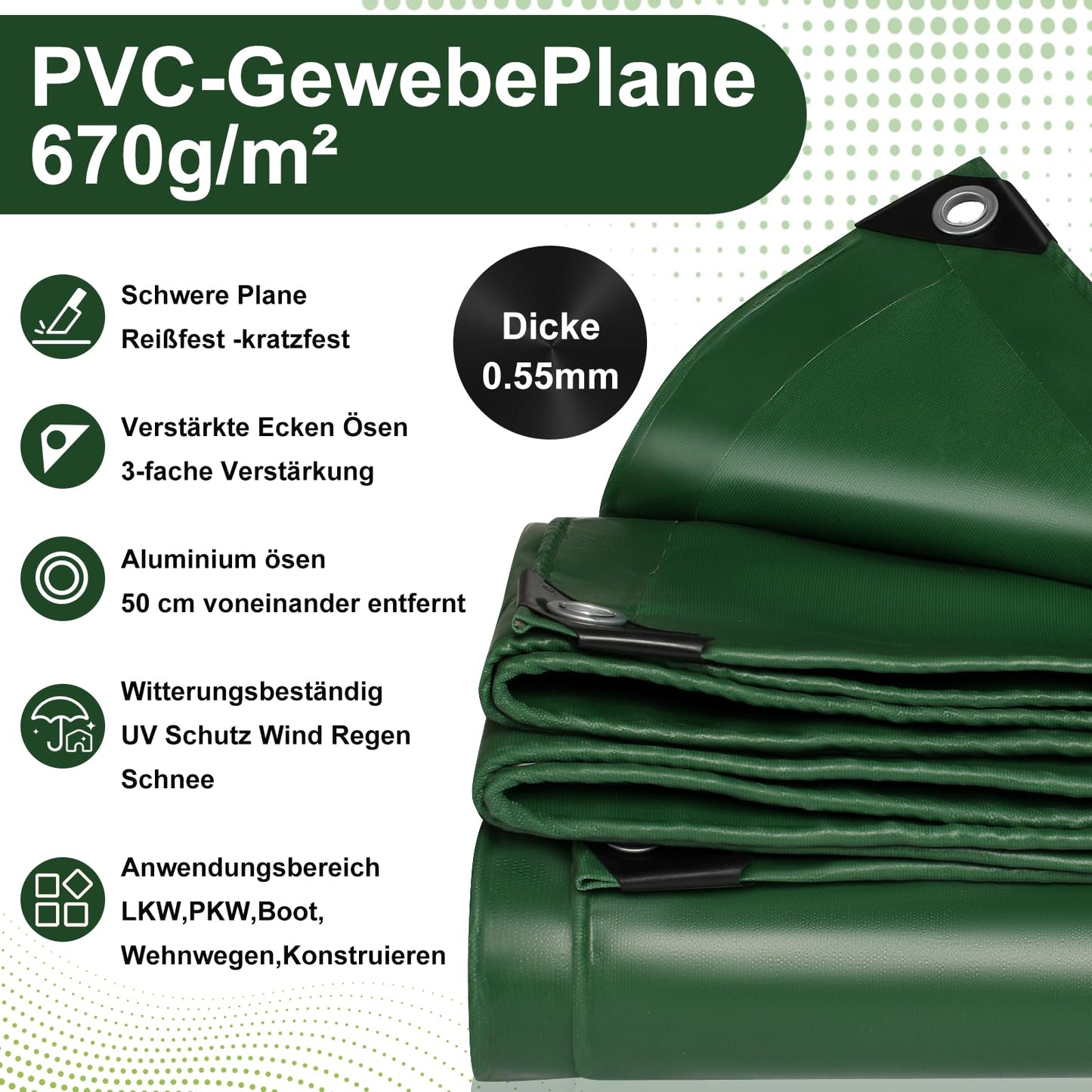 Prelata Wellmall-Hula WGJY02 PVC 670 gm2 impermeabila rezistenta