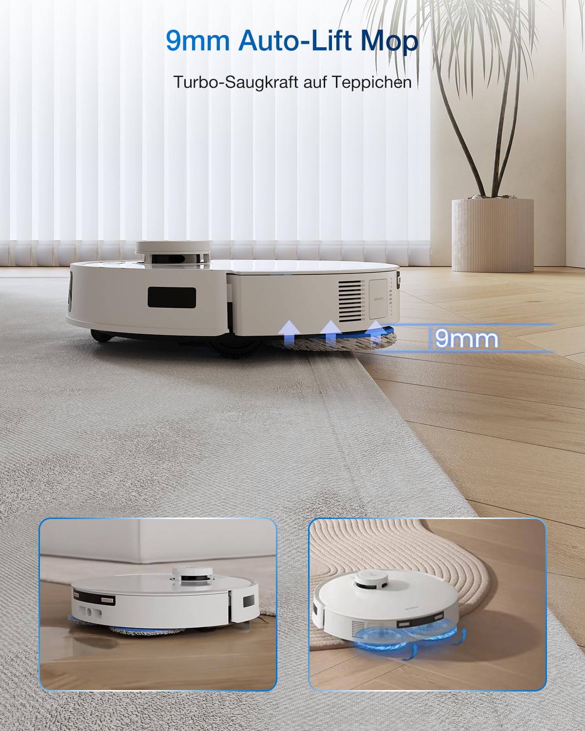 Robot aspirator ECOVACS Deebot T30C Pro Omni GEN 2 15400Pa alb
