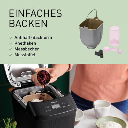Masina de facut paine Panasonic SD-PN100KXC compacta cu 18 programe fara gluten