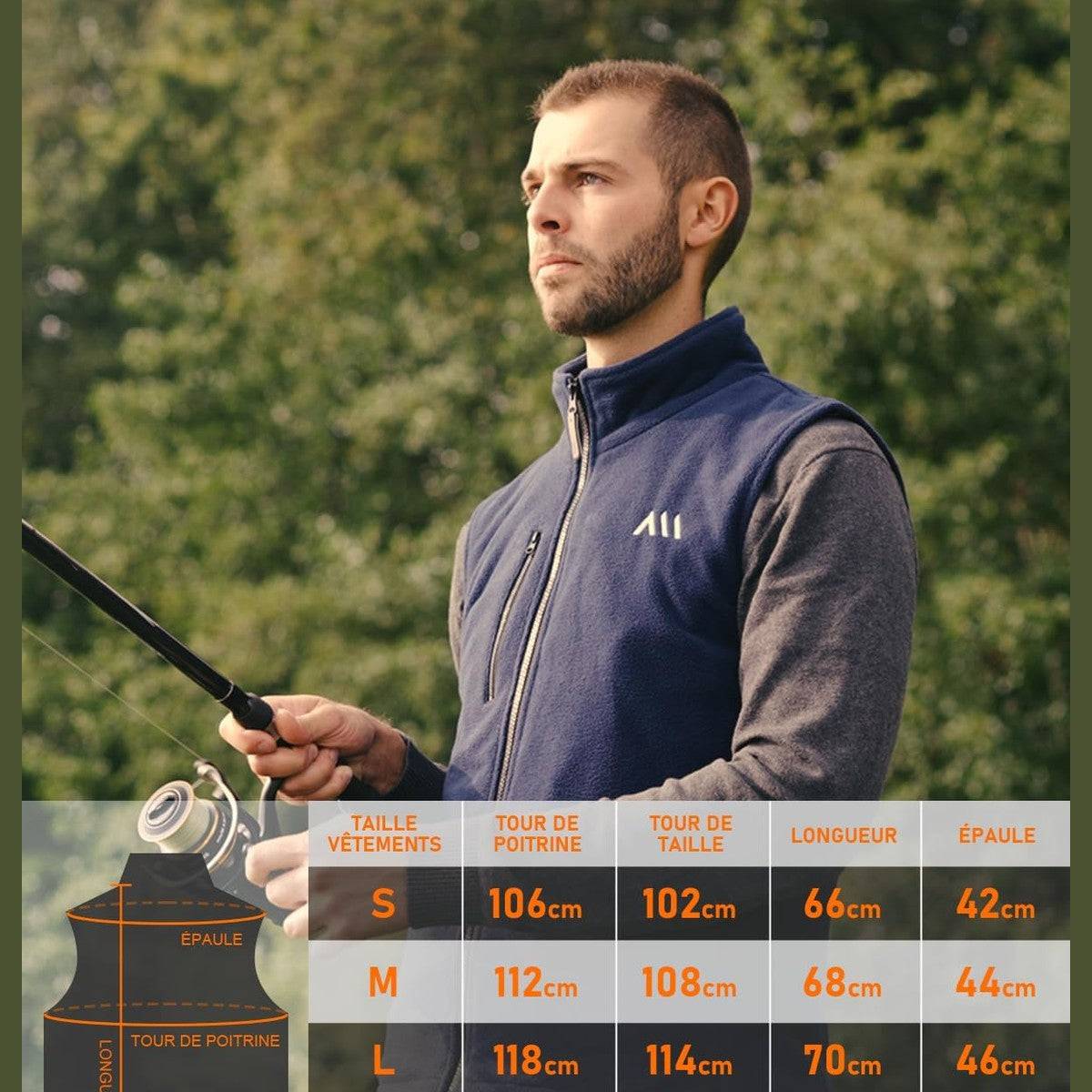 carwee Heated Fleece Vest Sleeveless with External Battery Included Fleece Jacket Electric 6 Heat Zones Warm Fleece Coat Winter for Motorcycle Hunting Hiking