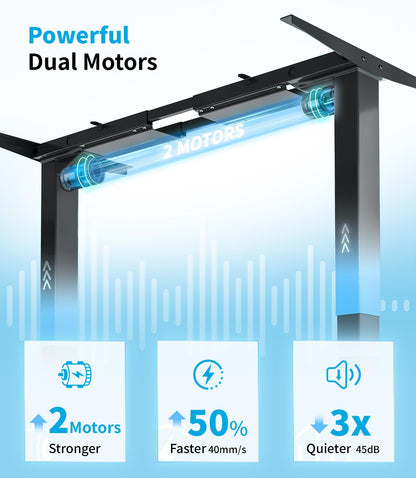 Birou reglabil MAIDeSITe T2 Pro Plus 2 motoare, 125 kg