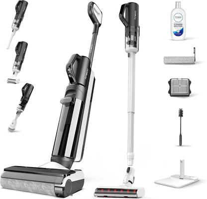 Aspirator vertical Tineco Floor One S5 Combo Power Kit 5 in 1 pentru aspirare uscata si umeda, cu iLoop, Wi-Fi si aplicatie