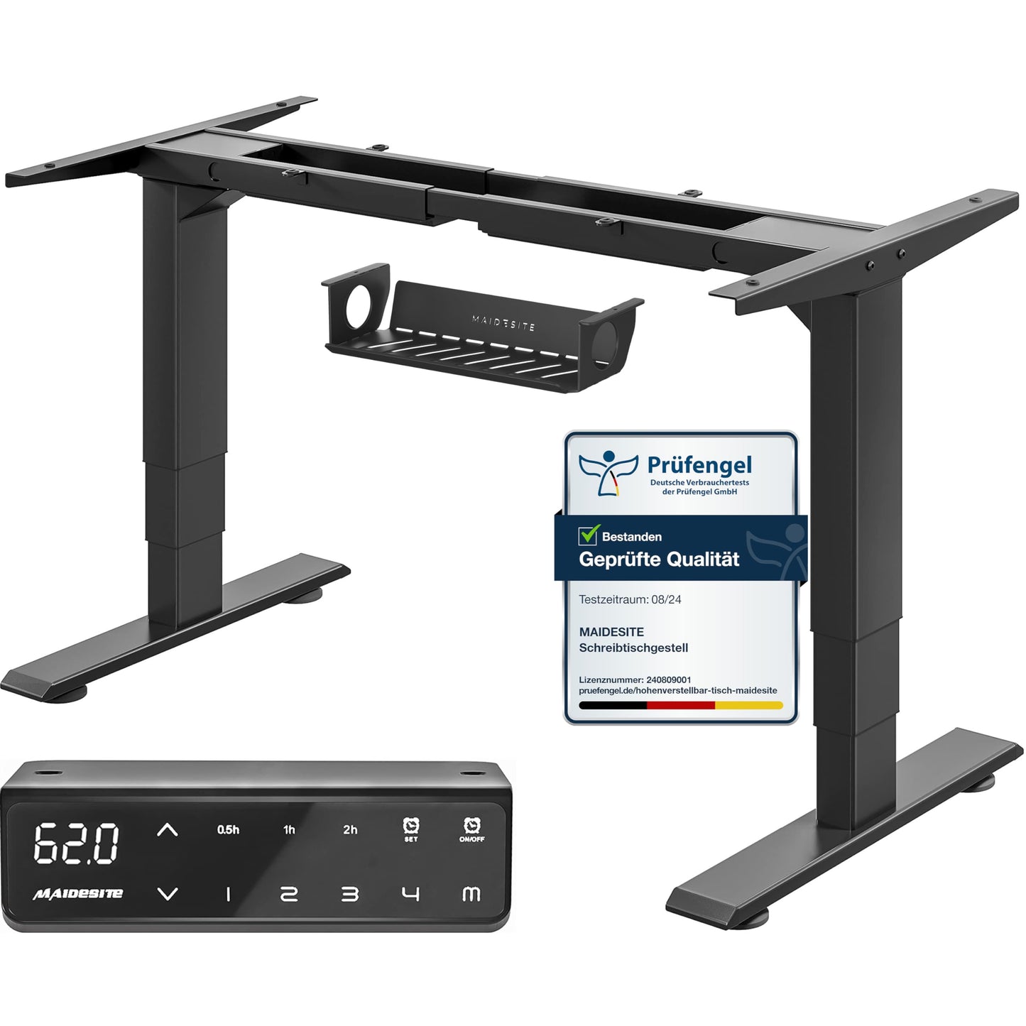 Birou reglabil MAIDeSITe T2 Pro Plus 2 motoare, 125 kg