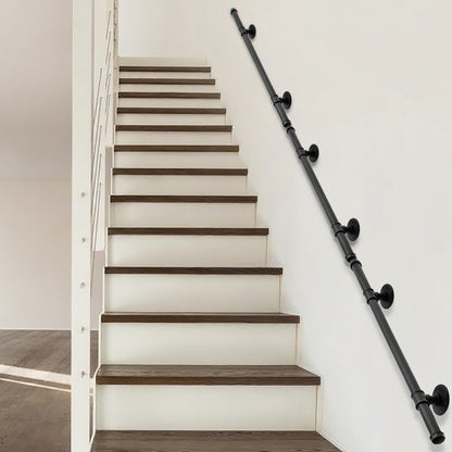 Balustrada OUUTMEE Fier forjat 100 cm neagra