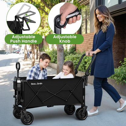 Carucior pliabil BEAU JARDIN AT0311 500 lbs roti all-terrain