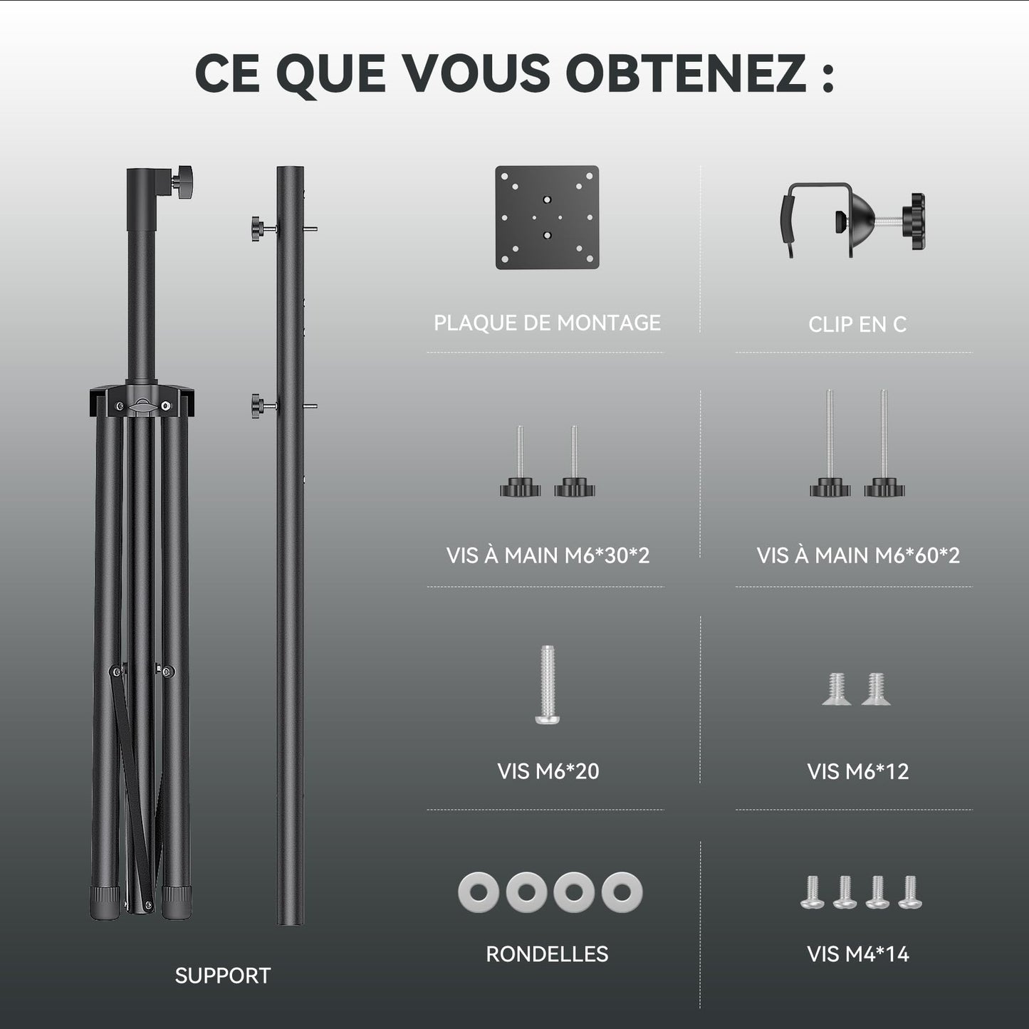 Suport dartboard SOLLA ajustabil metalic 173 cm, tripod portabil