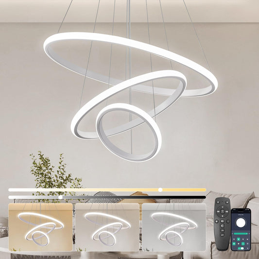 Lampa suspendata KSIBNW 3 Rings LED 45W 3800 lm, reglabila