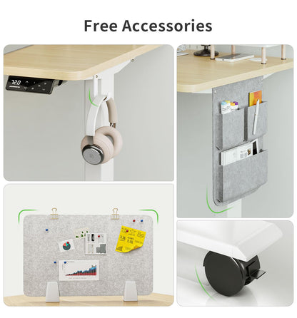 Birou Maidesite SN1 reglabil electric 100x60 cm 4 memorii USB
